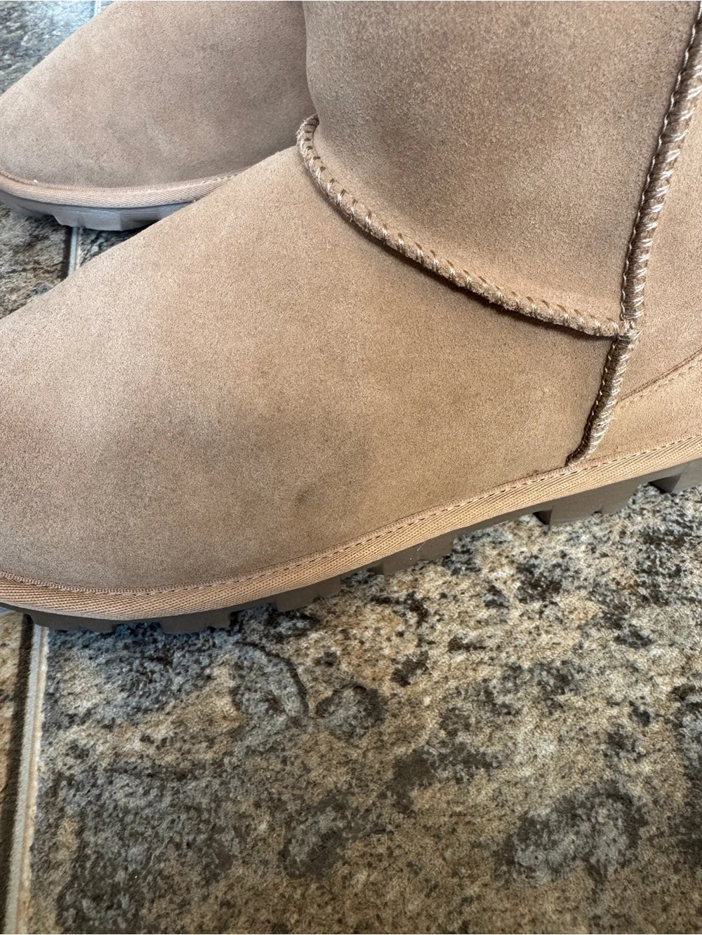 NEW!!! UGG Essential Short Boots- Chestnut tan, Women’s Size 10